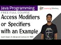 Access Modifiers or Specifiers with an Example || Lesson 51 || Java Programming ||