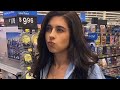 Accent Challenge With My Sister At Walmart 😂 | Name The Accents ( I think she won)