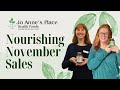 Nourishing November Sales at Jo Anne's Place Health Foods | Peterborough & Lindsay