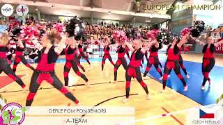 MWF/ 🏆 EUROPEAN CHAMPION 2023. 🏆DEFILE POM PON SENIORS/ A-TEAM - CZ