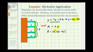Ex: Derivative Application: Maximize Area