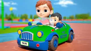 Wheels On The Taxi Go Round And Round + More Baby Songs And Cartoon Videos
