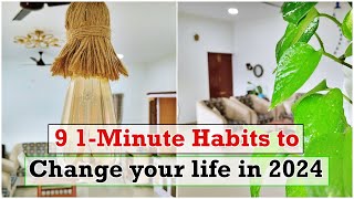 9 Simple 1-Minute Habits to Change your life 💕 in 2024 💞