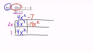 Dividing Polynomials (Box Method)
