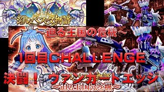 【白猫プロジェクト】ジルベスタ物語　～迫る王国の危機～　1回目CHALLENGE　決闘！　ヴァンガードエッジ