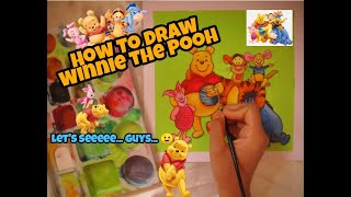 How to draw Winnie the  Pooh family|| Winnie the Pooh kaise banaye||#howtodraw #pooh #winniethepooh