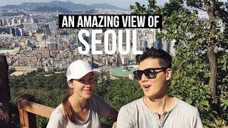 1st Time Mountain Climbing \u0026 Incredible View of Seoul ⛰ 국제커플 서울이 훤히 보이는 곳은?