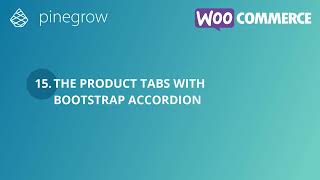15. The product tabs with Bootstrap accordion