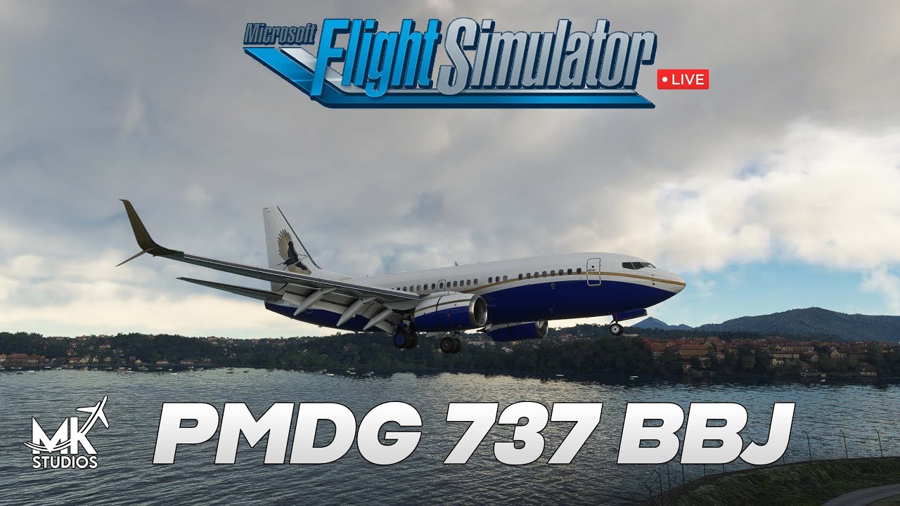 MSFS 2020 | PMDG 737 BBJ | MK Studios LEGE LESO - YouTube