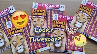 Older video found 😁 lions share doubler 🥰 #scratchcards #nationallottery #win #zdrapki #premiera