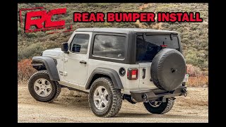 Rough Country Trail Bumper With Tire Carrier | How to install on my 2020 Jeep Wrangler JL In Depth