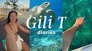 gili trawangan vlog 2024 | snorkelling with turtles, sunset spots + honest impressions🐢