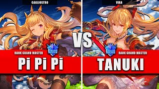 GBVSR ▰ Pi Pi Pi (Cagliostro) VS TANUKI (Vira) | High Level Gameplay