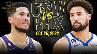 Golden State Warriors vs Phoenix Suns Full Game Highlights | Oct 25, 2022 | FreeDawkins
