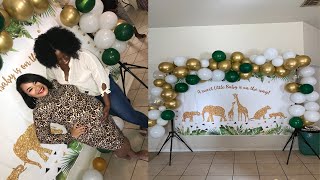 OUR BABYSHOWER | JUNGLE FEVER. I GOT TOO MUCH!!