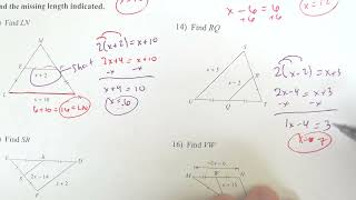 Midsegment of a Triangle Kuta Software