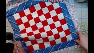 Quilted checker board tutorial