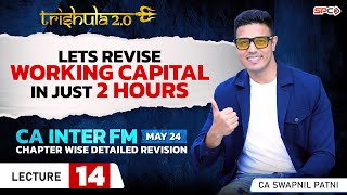 CA INTER FM I REVISION LECTURE 14 | WORKING CAPITAL 1 | FOR MAY 24 | BY CA SWAPNIL PATNI