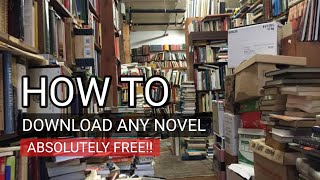 how to download any novel for free | download novels pdf for free