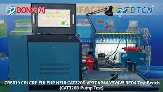 CRS619 CRI CRP EUI EUP HEUI CAT320D VP37 VP44 V3V4V5 RED4 Test Bench CAT320D