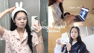 my realistic morning & night routines as a uni student vlog (productive 10am-2am