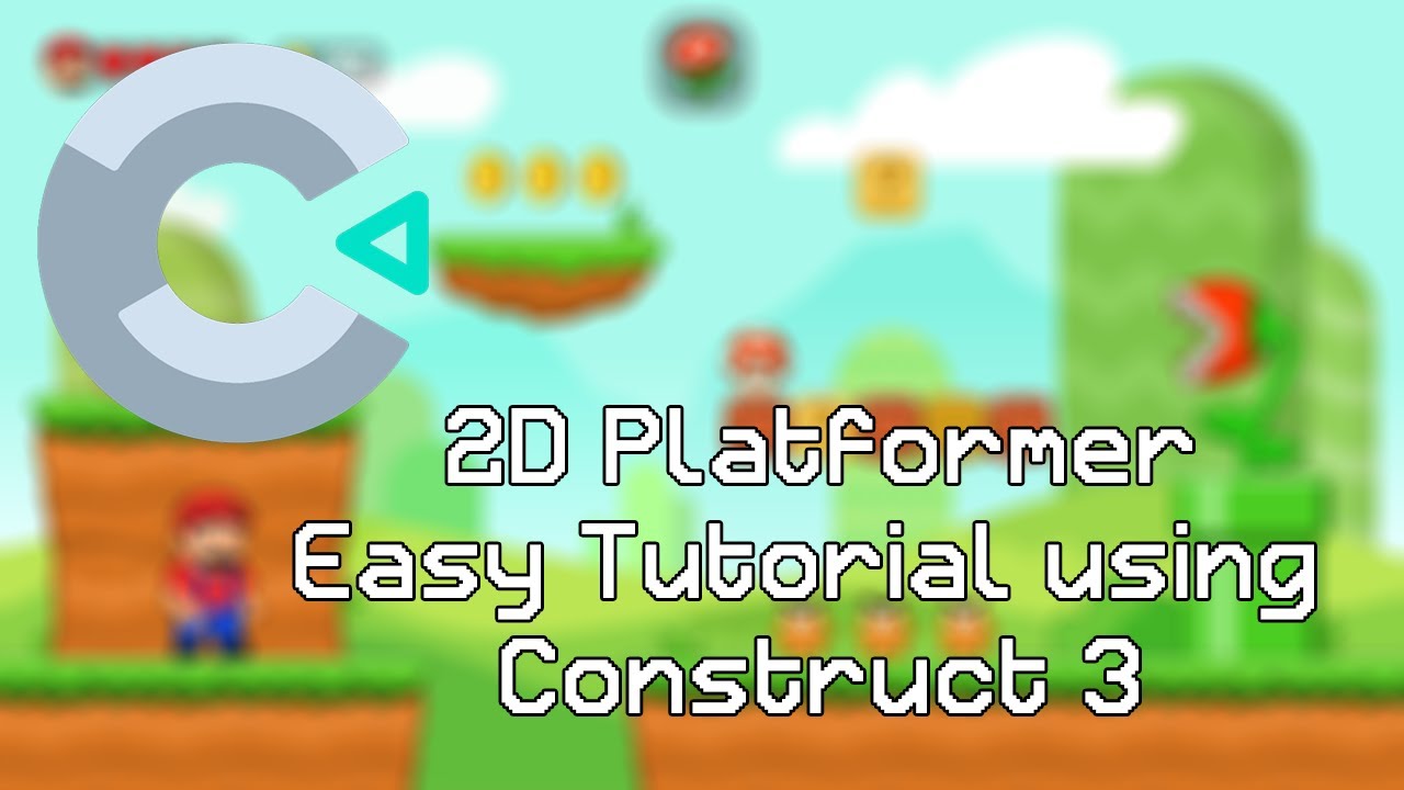 Construct 3 2D Platformer Tutorial (NO CODING) EP 1 - YouTube