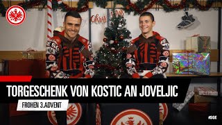 Filip Kostic verspricht Dejan Joveljic ein Tor-Geschenk I Adler-Adventsgrüße am 3. Advent