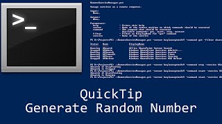 QuickTip #189 - Batch Tutorial - Generate Random Number