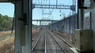 [前面展望]近鉄京都線山田川駅から高の原駅