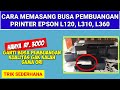 Cara Membersihkan pembuangan Tinta Epson L120, L360 | Memasang busa inkpad