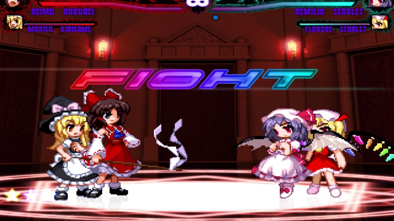 Mugen Request Reimu Hakurei And Marisa Kirisama Vs Remilia Scarlet And ...