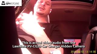 LawMate® PV-CG20 Car Charger Hidden Camera - Test Footage