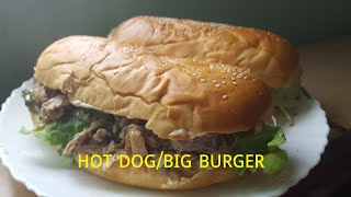 হট ডগ সহজে বানান বাসাই বসে ,খুব সহজ একটি রেসিপি / HOT DOG OR BIG BURGER 2021 best resipi