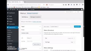 WordPress: Menus and Widgets