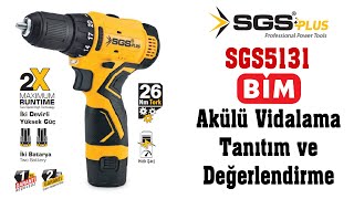 Bim - SGS Plus 5131 Akülü Vidalama Tanıtım ve Değerlendirme.