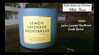 Bath \u0026 Body Works Lemon Lavender Shortbread Candle Review!