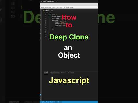 How To Deep Clone An Object In Javascript? - YouTube