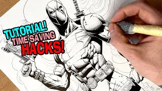 The Fastest Way To Draw Comics In 2023! *TIME SAVING HACKS!* 🤘🏻