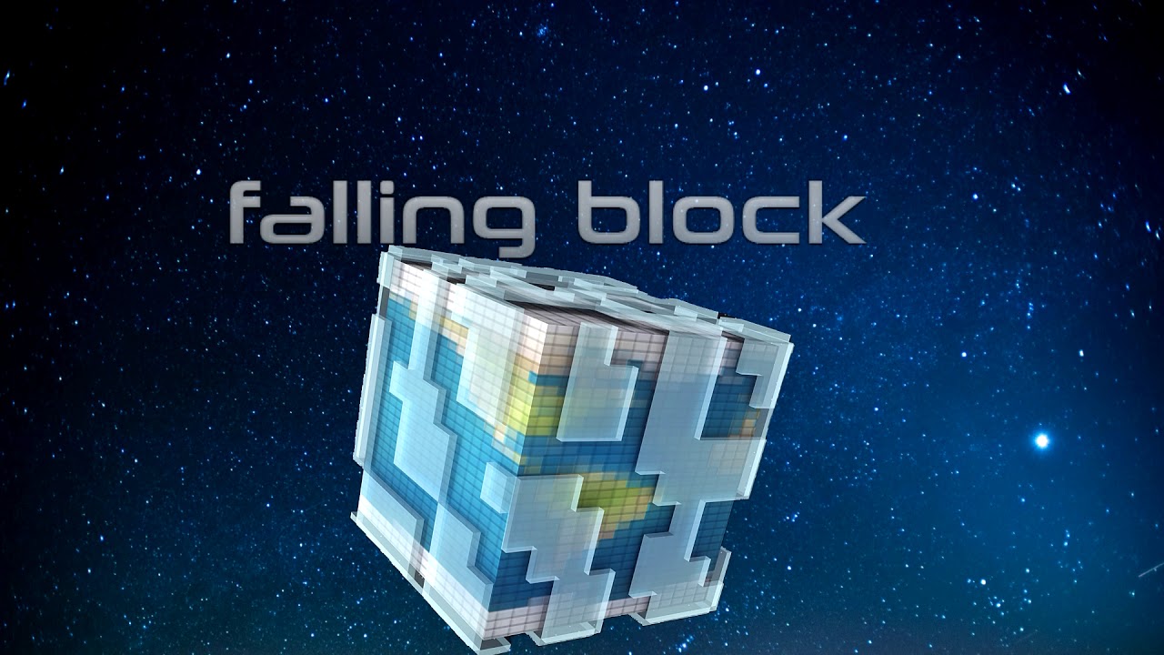 Minecraft Machinima Falling Block Intro Youtube