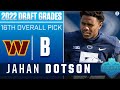 Commanders take DEEP THREAT WR Jahan Dotson with No. 16 pick | 2022 NFL Draft Grades