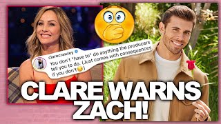 Bachelorette Clare Crawley's CRYPTIC WARNING To Zach About Not Being A 'Yes Man' To Producers