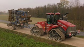 ‼️XL Chantier dans le brouillard‼️Case IH Quadtrac 540/ KOCKERLING Vector 8m-