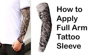 Halloween Skulls Fake Tattoo Stocking Full Sleeve Arm Tattoos Fancy Dress Costume Party Ideas Review