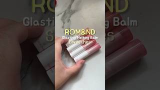 Romand Glasting Melting Balm Swatches #romand #makeup #shorts