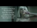 Sia -  Chandelier acoustic lyrics