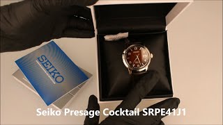 Unboxing the new 'Seiko Presage Cocktail Negroni Red Automatic Date Watch SRPE41J1'