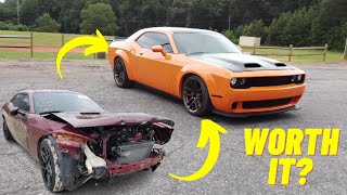Rebuilding Wrecked 2018 Hellcat SRT In 20 Mins Or Less
