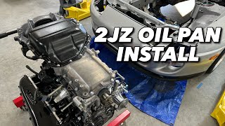 2JZ Engine Build Ep. 14: Oil Pans & Oil filter Housing Install