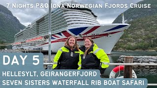 Hellesylt, Geirangerfjord, Rib Boat | Norwegian Fjords 7 Night P&O Cruise, Iona | Vlog Series Day 5