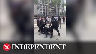 Black Lives Matter protesters in violent confrontations with Miami police